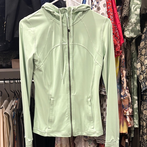 lululemon athletica Jackets & Blazers - lululemon athletica Mint Green Full-Zip Hooded Jacket